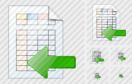 Document Table Import Icon