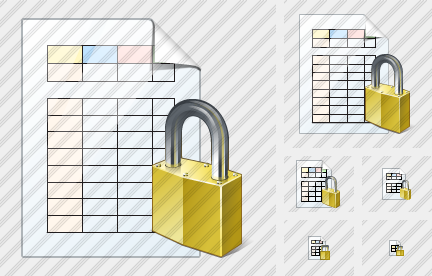 Icone Document Table Locked