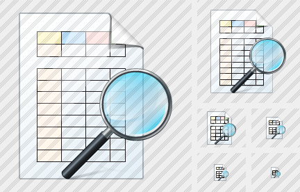 Icone Document Table Search2