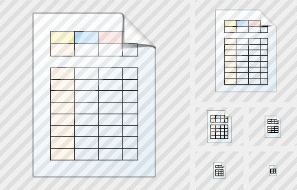 Icone Document Table