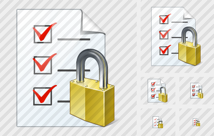 Icone Document Task Locked