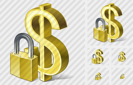 Dollar Locked Icon