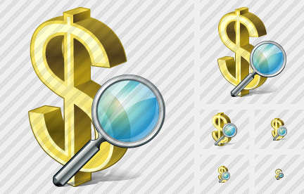 Dollar Search Icon