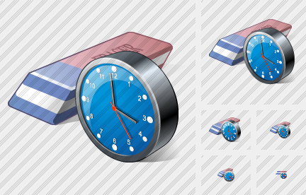 Eraser Clock Icon