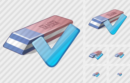 Eraser Ok Icon