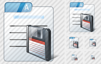 Icone File Card Save