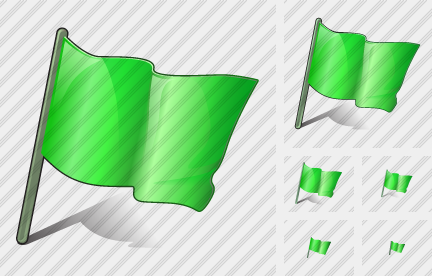 Flag Green Icon