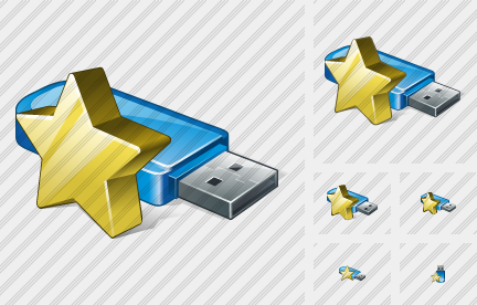 Flash Drive Favorite Icon