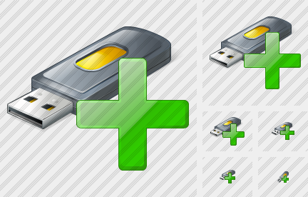 Flash Drive2 Add Icon