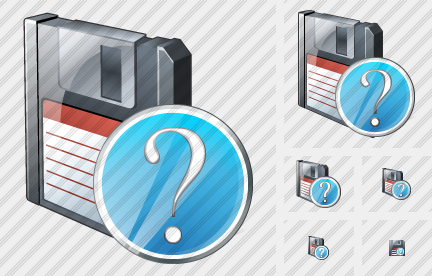 Floppy Disk Question Icon