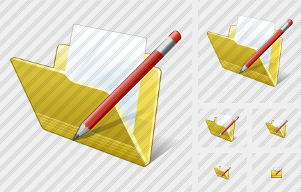 Folder Document Edit Icon