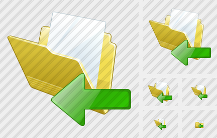 Folder Document Import Icon