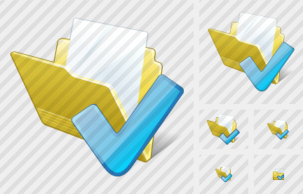 Folder Document Ok Icon