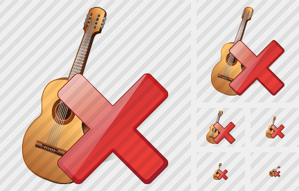 Guitar Delete Icon