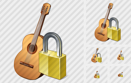 Guitar Locked Icon