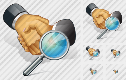 Handshake Search Icon