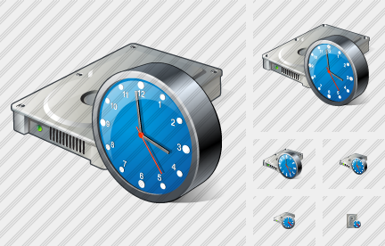 Icone Hard Disk Clock