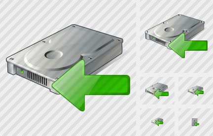 Hard Disk Import Icon