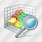 3D Graph Search Icon