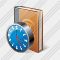 Address Book Clock Icon