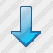 Arrow Down Blue Icon