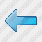 Arrow Left Blue Icon