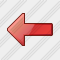 Arrow Left Red Icon