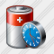 Battery Clock Icon