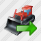 Bulldozer Export Icon