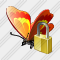 Butterfly Locked Icon