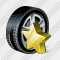 Car Wheel Favorite Icon