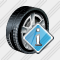 Car Wheel Info Icon