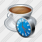 Coffee Cup Clock Icon