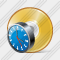 Compact Disk Clock Icon