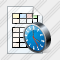 Document Table Clock Icon