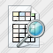 Document Table Search Icon