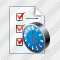 Document Task Clock Icon