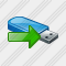 Flash Drive Export Icon