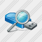 Flash Drive Search Icon