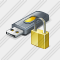 Flash Drive2 Locked Icon