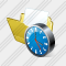 Folder Document Clock Icon