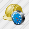 Helmet Clock Icon