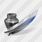 Ink Pot Feather Icon