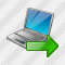 Laptop Export Icon