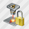 Laser Beam Locked Icon