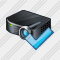 Projector Black Ok Icon