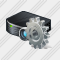 Projector Black Settings Icon