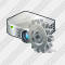 Projector White Settings Icon