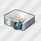 Projector White Icon