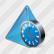 Pyramid Clock Icon